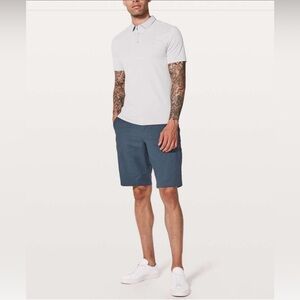 Lululemon Commission Short Relaxed *Qwick Oxford 11" Mach Blue / True Navy